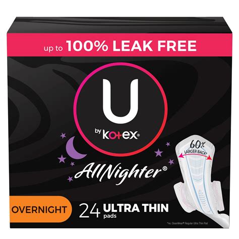 u by kotex ultra thin long pads|kotex pads overnight long.